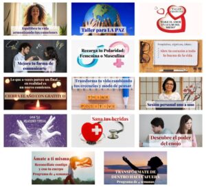 Talleres de diversos temas - Myriam Mayoral Psicología Energética Online